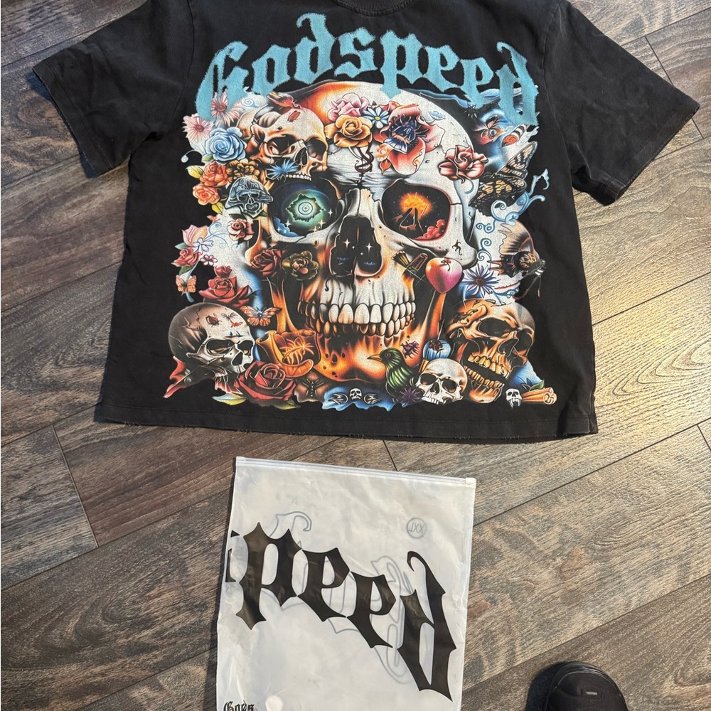 Black Graphic Skull T-Shirt